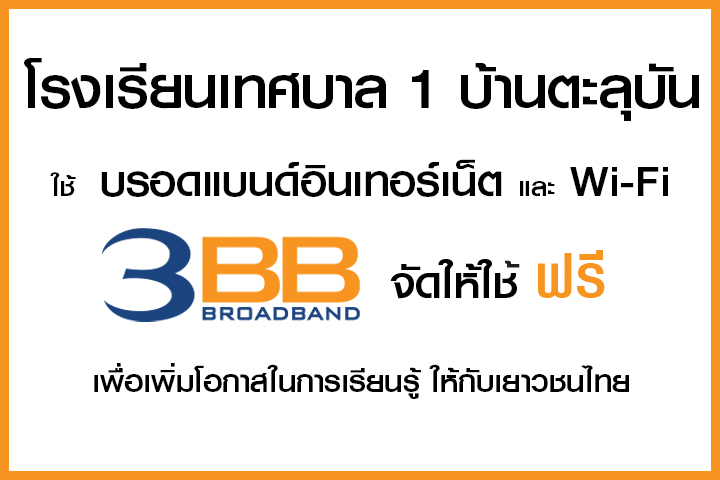 <p>3BB จังหวัดนราธิวาส ส่งมอบอินเทอร์เน็ตความเร็วสูง และ WiFi ในโครงการ &ldquo;บรอดแบนด์อินเทอร์เน็ต เพื่อการศึกษาฟรี&rdquo;</p>